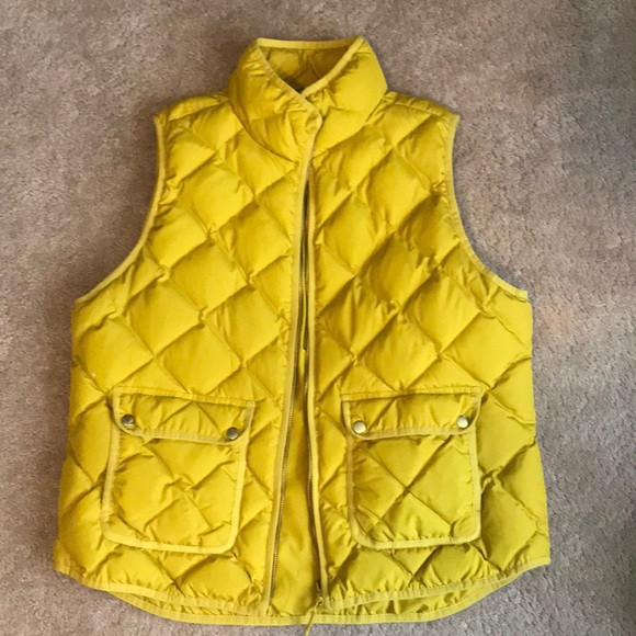 J. Crew Jackets & Blazers - J.Crew Vest mustard Yellow